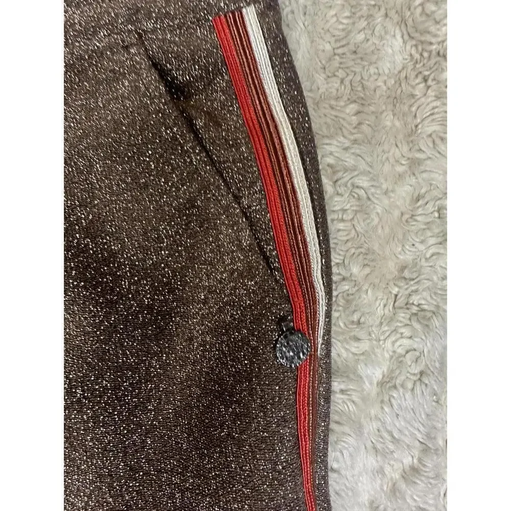 Scotch & Soda gold metallic Lurex tailored pants Size XS